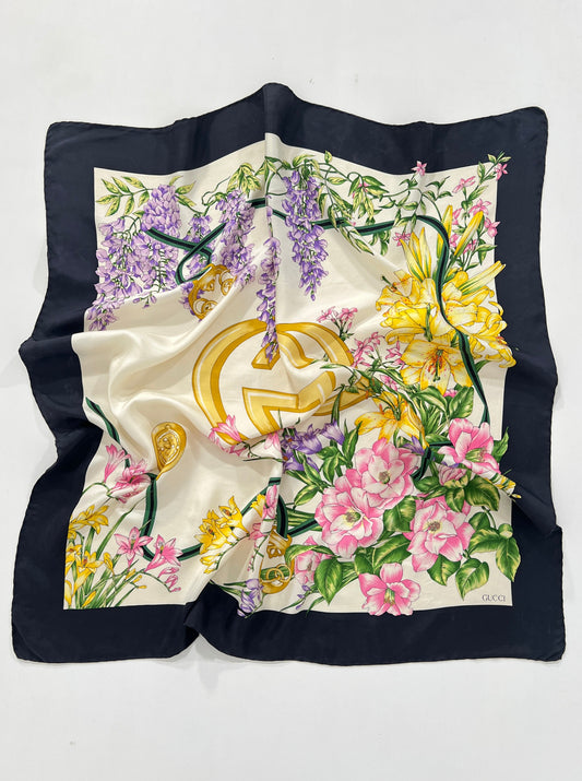 Foulard vintage Gucci in seta