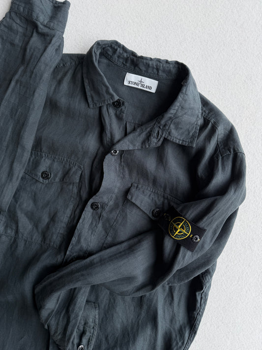 Camicia vintage Stone Island petrolio tg XXL