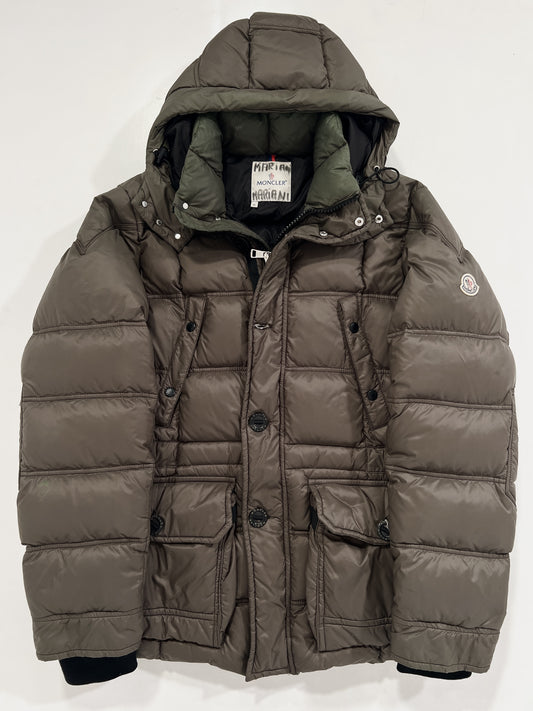 Giacca piumino vintage Moncler verdone tg XL+
