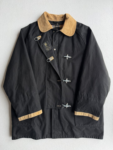 Giacca vintage Fay 4 ganci nero con interno tg XXL