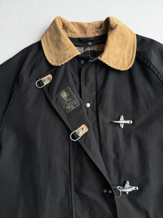 Giacca vintage Fay 4 ganci nero con interno tg XXL