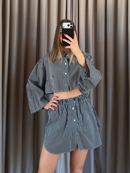 Coordinato vintage Ralph Lauren righe tg U
