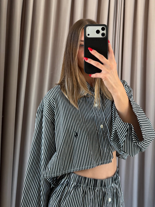 Coordinato vintage Ralph Lauren righe tg U