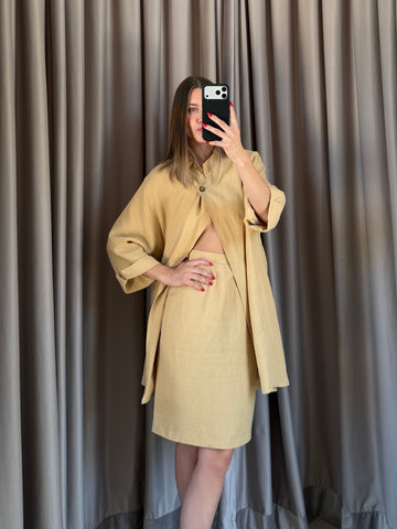 Tailleur vintage Max Mara in lino tg 46