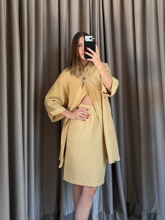 Tailleur vintage Max Mara in lino tg 46