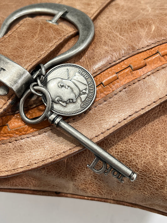 Borsa vintage Christian Dior Gaucho in pelle