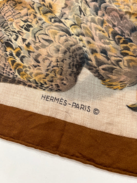 Foulard vintage Hermes in seta/cashmere