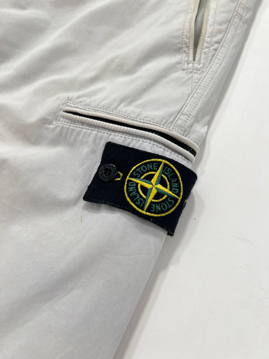 Pantaloni vintage Stone Island bianco tg 50