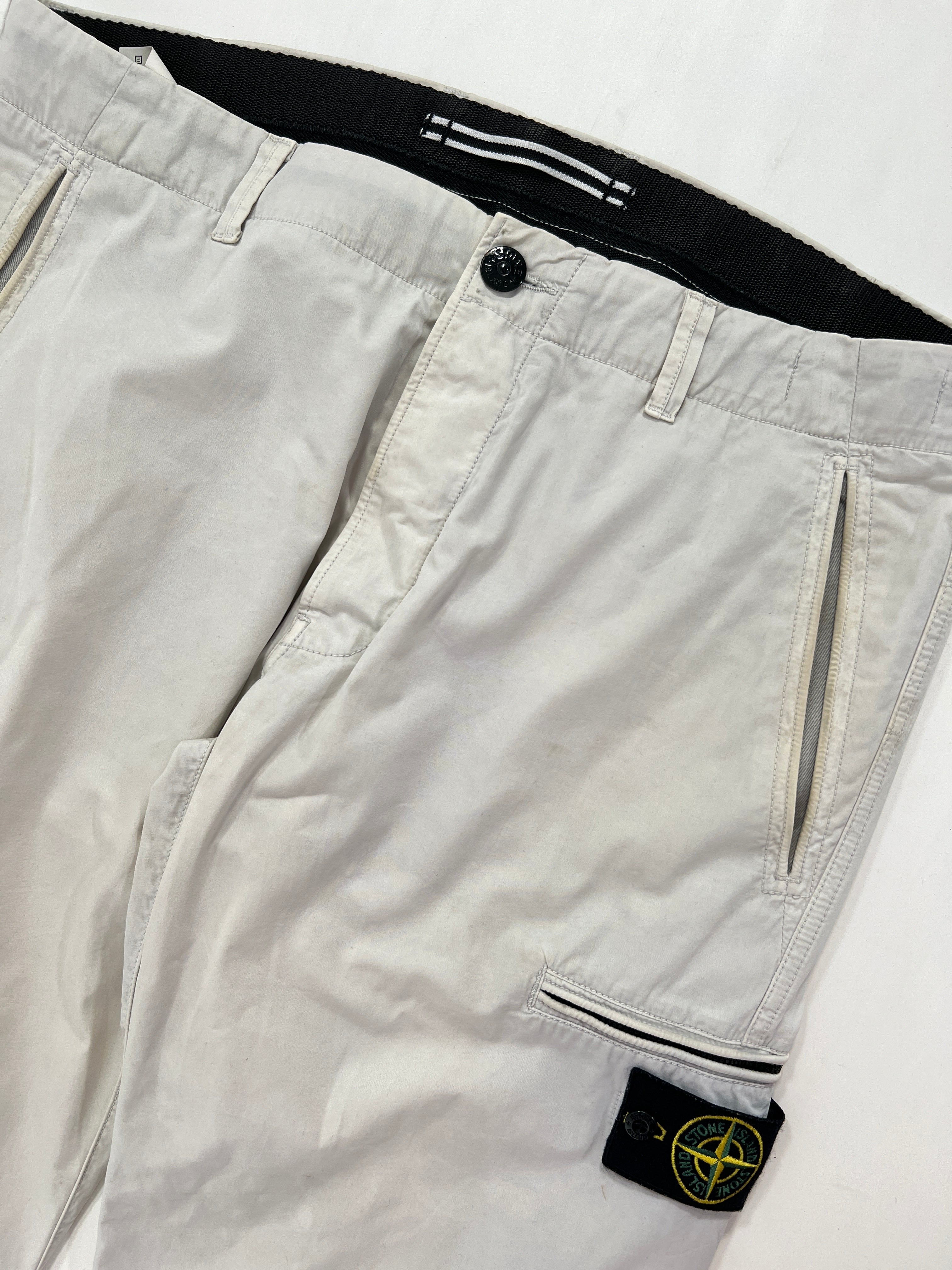 Pantaloni vintage Stone Island bianco tg 50