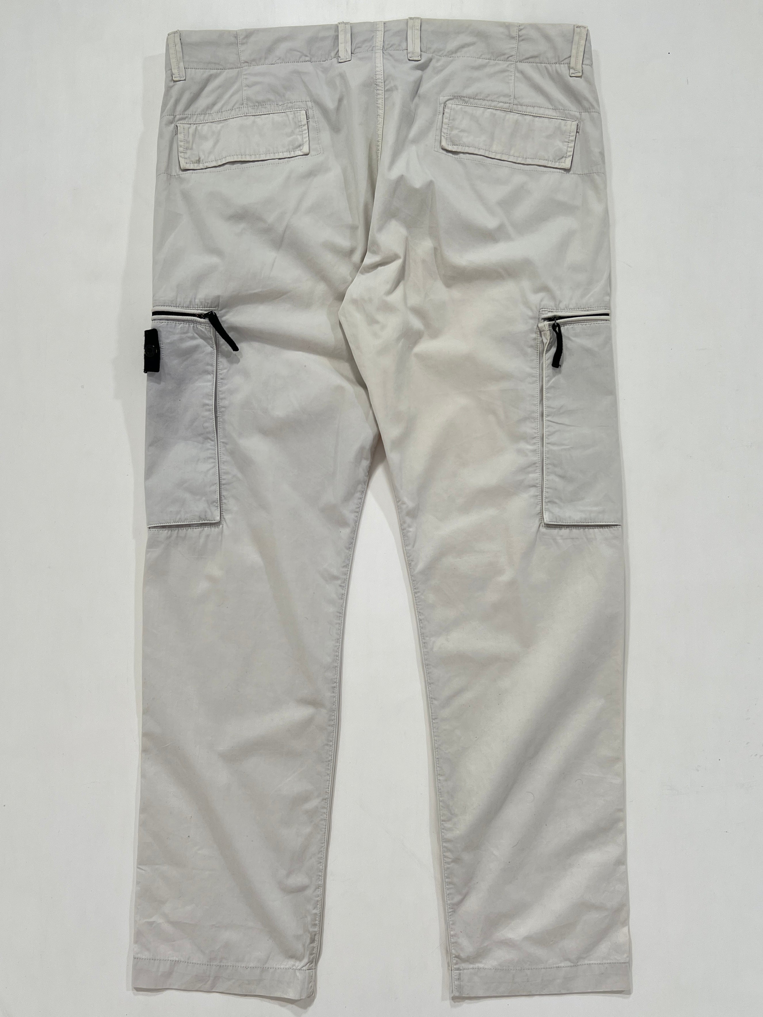 Pantaloni vintage Stone Island bianco tg 50