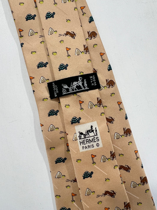 Cravatta vintage Hermes seta
