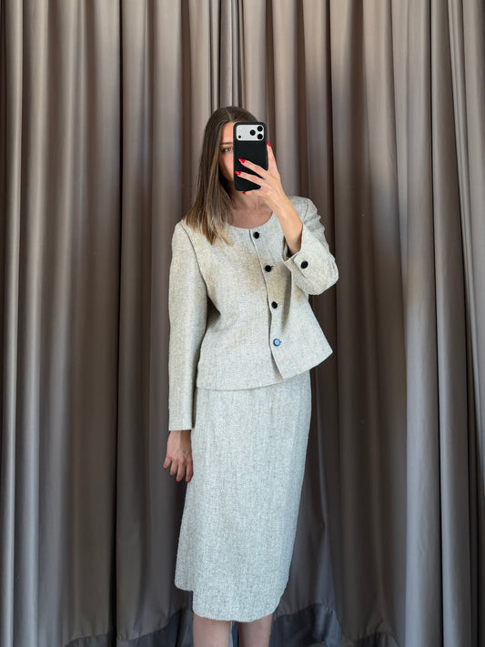 Tailleur vintage Max Mara lino/seta tg 44