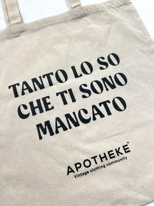 Shopper Apotheke Vintage beige 100% cotone