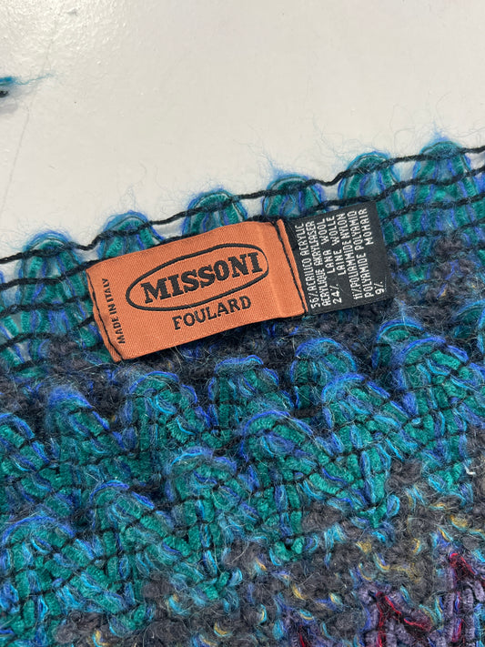 Sciarpa vintage Missoni multicolor lana