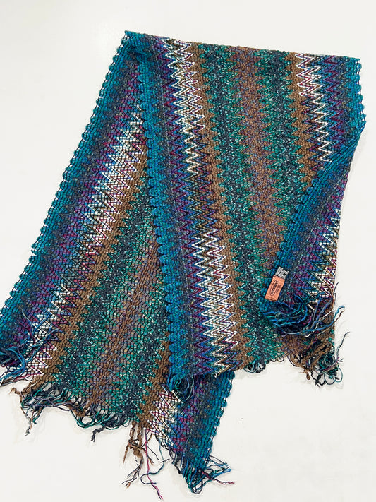 Sciarpa vintage Missoni multicolor lana