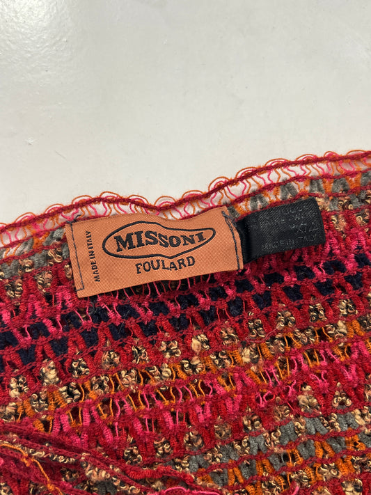 Sciarpa vintage Missoni multicolor lana