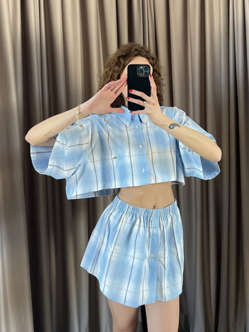 Coordinato vintage Lacoste azzurro tg U