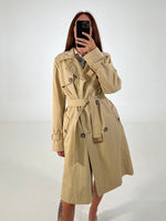 Carica l&#39;immagine nel visualizzatore di Gallery, Trench vintage Max Mara doppiopetto tg S/M
