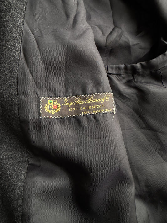 Cappotto vintage Loro Piana 100% cashmere grigio tg L