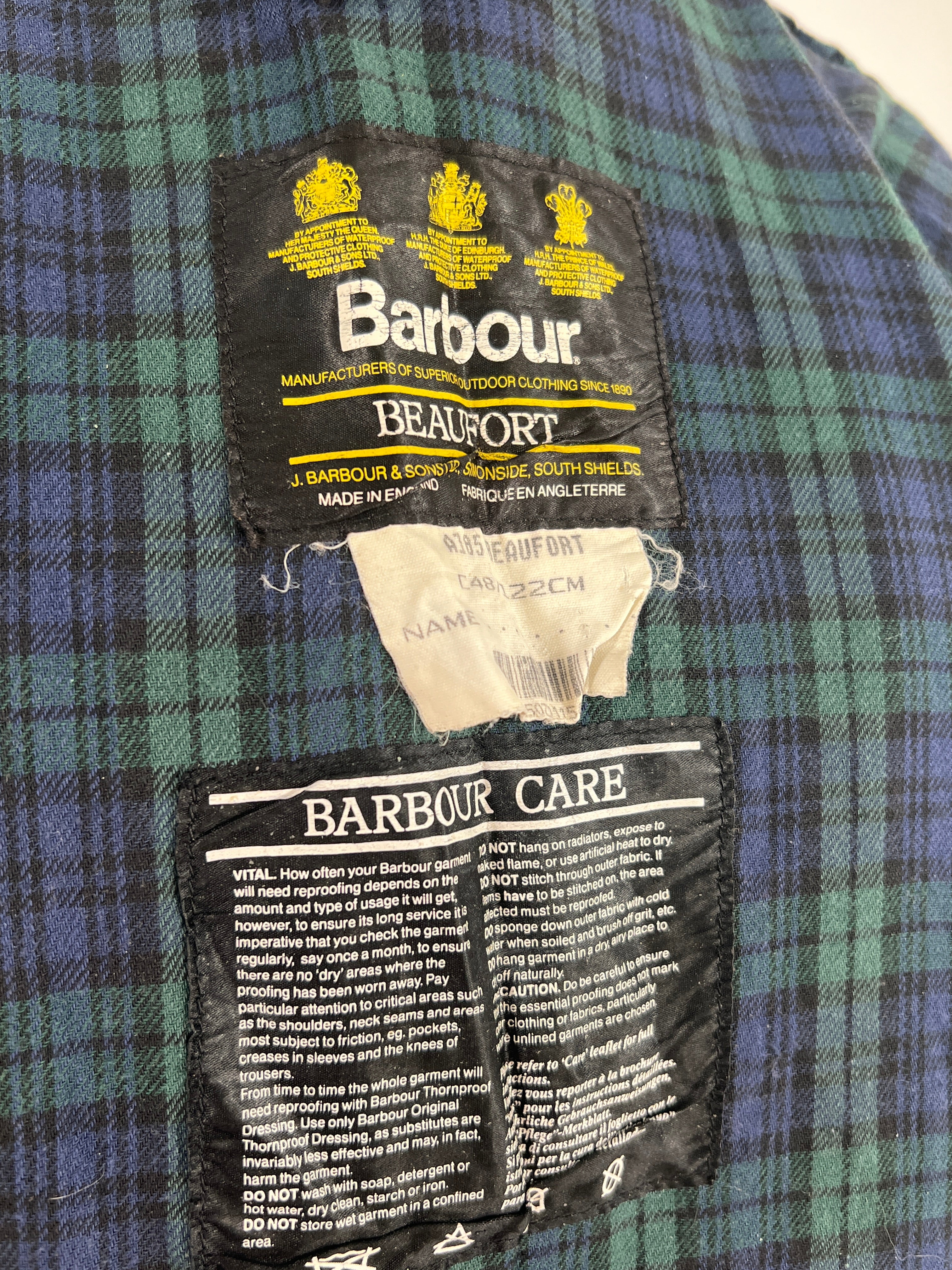 Giacca vintage Barbour Beaufort nocciola tg L