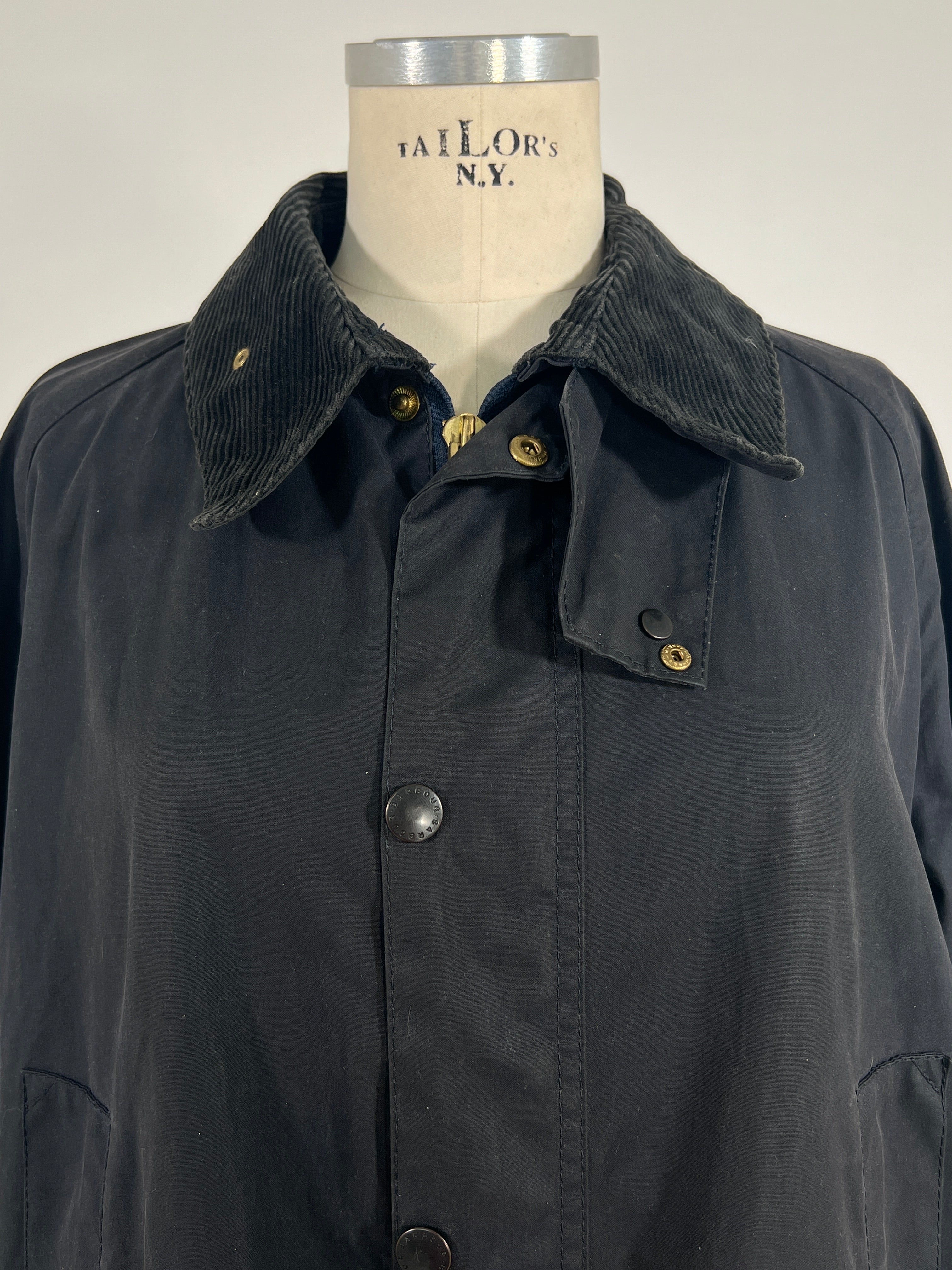 Giacca vintage Barbour Bedale blu tg M