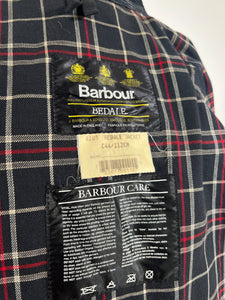 Giacca vintage Barbour Bedale blu tg M