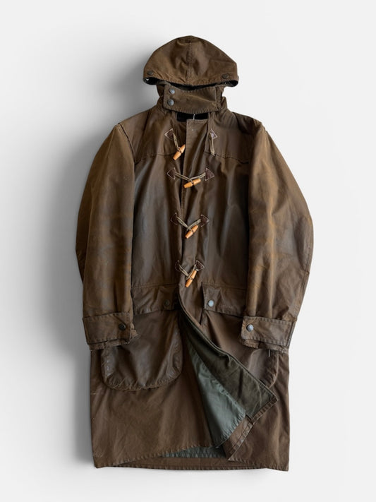 Giacca vintage Barbour Montgomery fango tg M