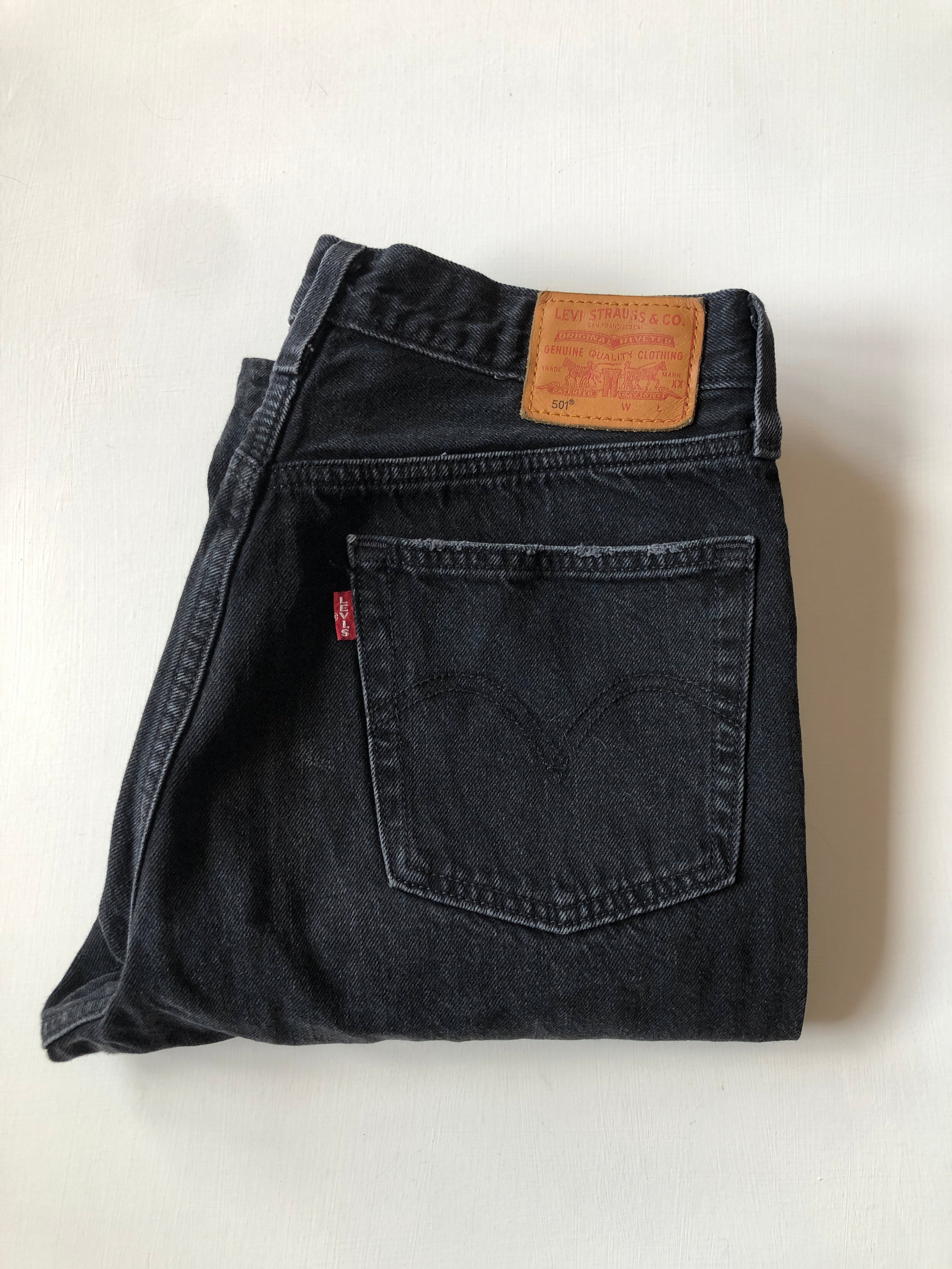 Levi's 501 jeans vintage nero tg 28