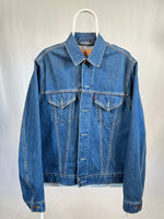 Carica l&#39;immagine nel visualizzatore di Gallery, Giacca vintage Levi&#39;s in denim tg XL
