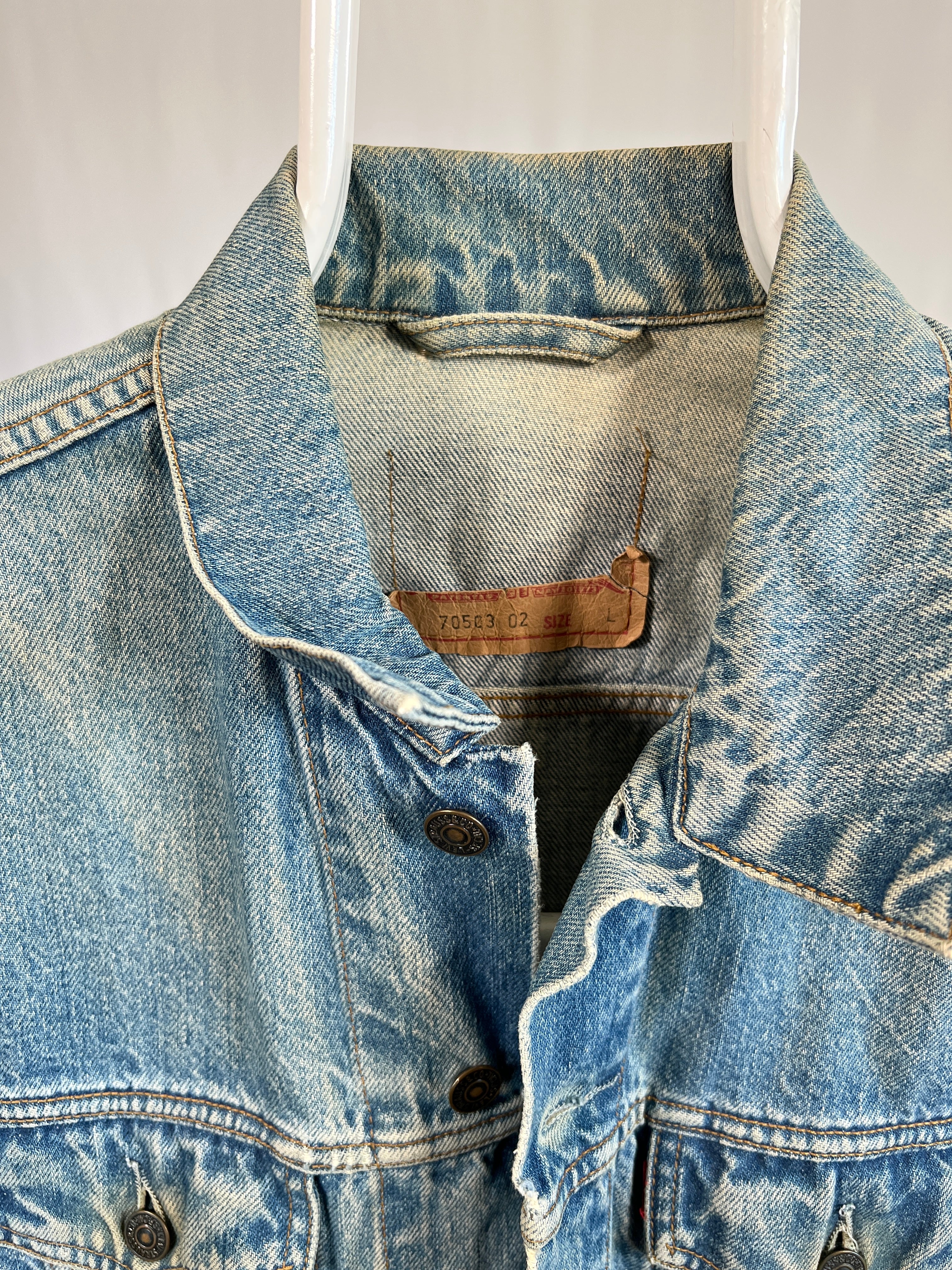 Giacca vintage Levi's in denim tg L