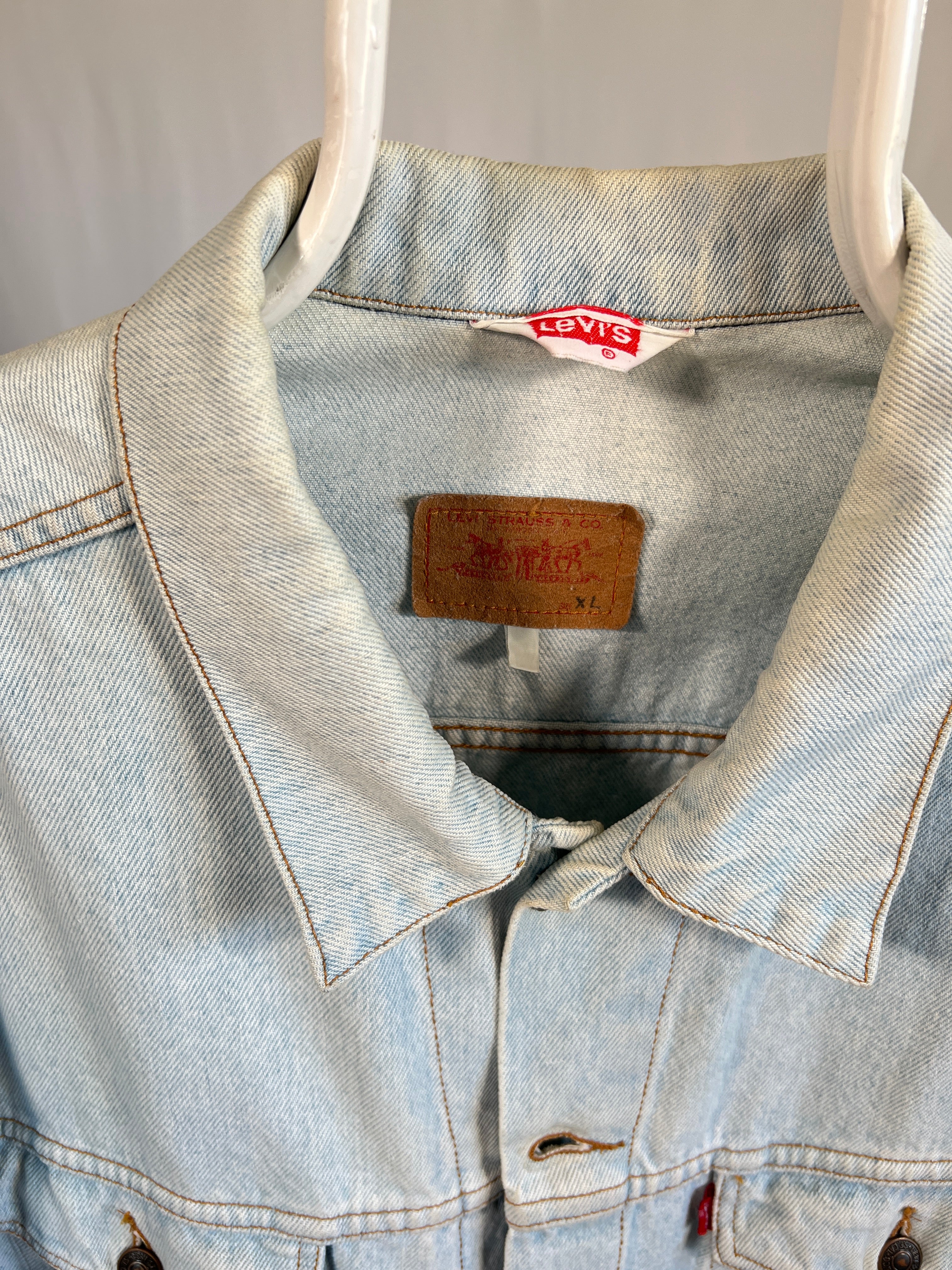 Giacca vintage Levi's in denim tg XL