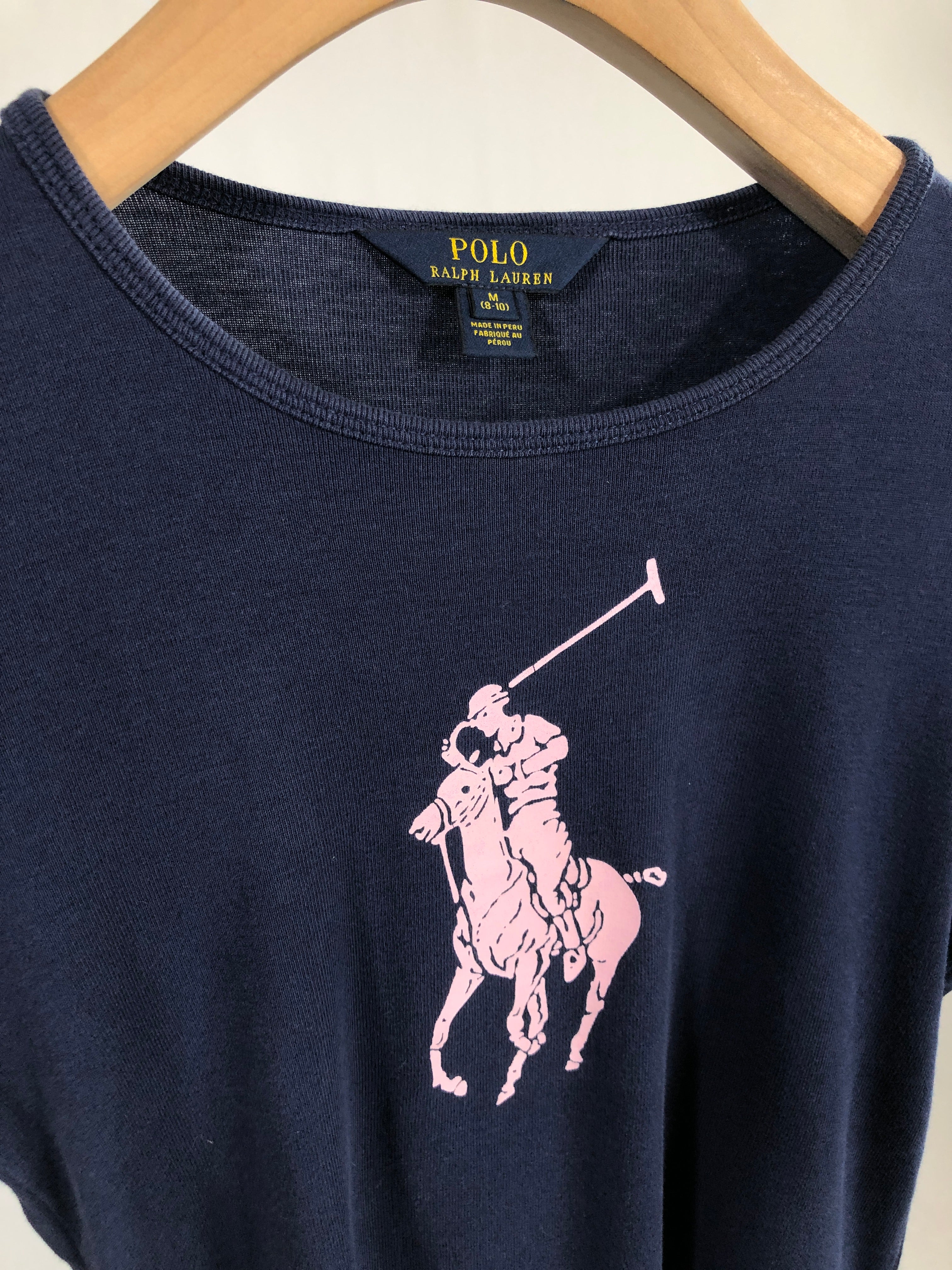 T-shirt vintage Ralph Lauren blu S