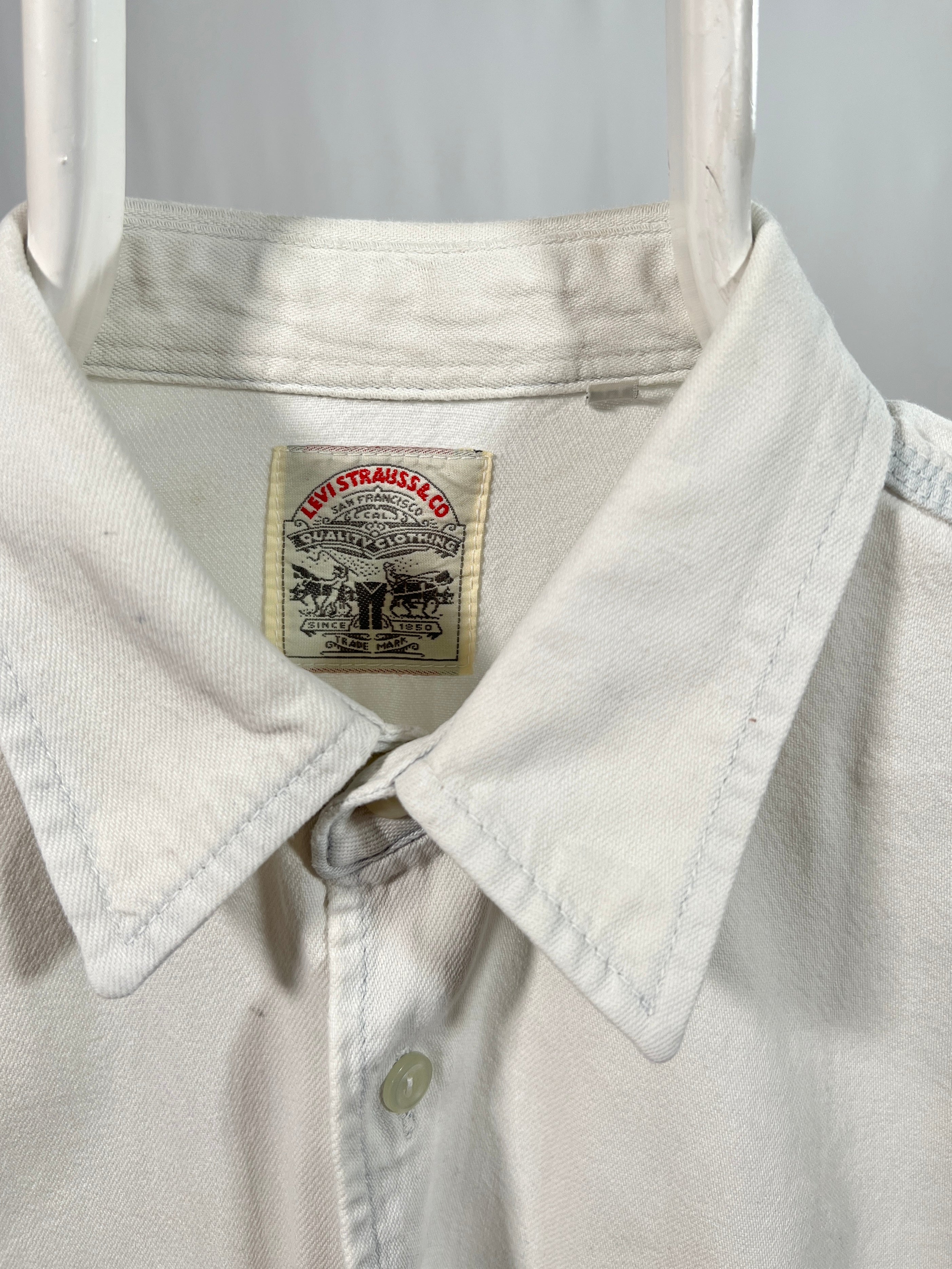 Camicia vintage Levi's bianco tg M