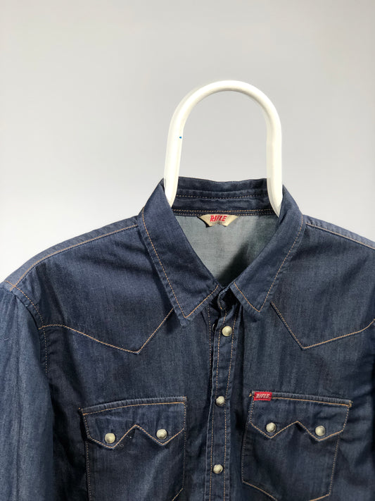 Rifle vintage denim shirt tg S