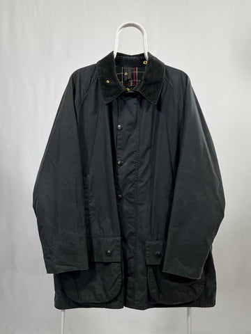 Giacca vintage Barbour Beaufort blu tg XL