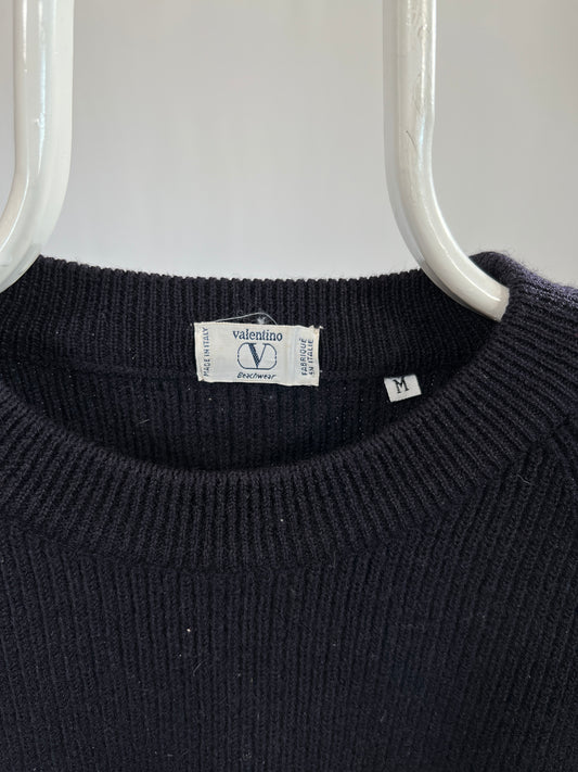 Maglia vintage Valentino blu in lana tg M