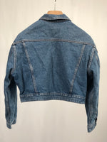 Carica l&#39;immagine nel visualizzatore di Gallery, Giacca di jeans vintage Benetton crop tg 42
