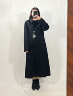 Carica l&#39;immagine nel visualizzatore di Gallery, Cappotto vintage Fendi nero lungo tg M
