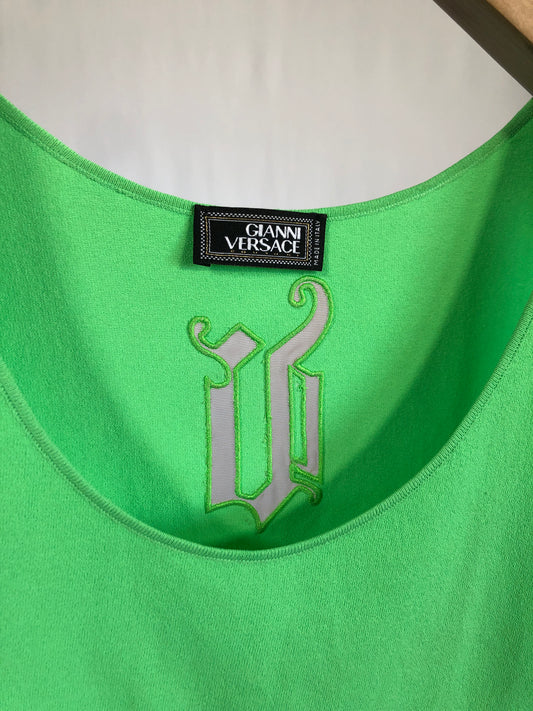 Canotta vintage Versace verde tg M