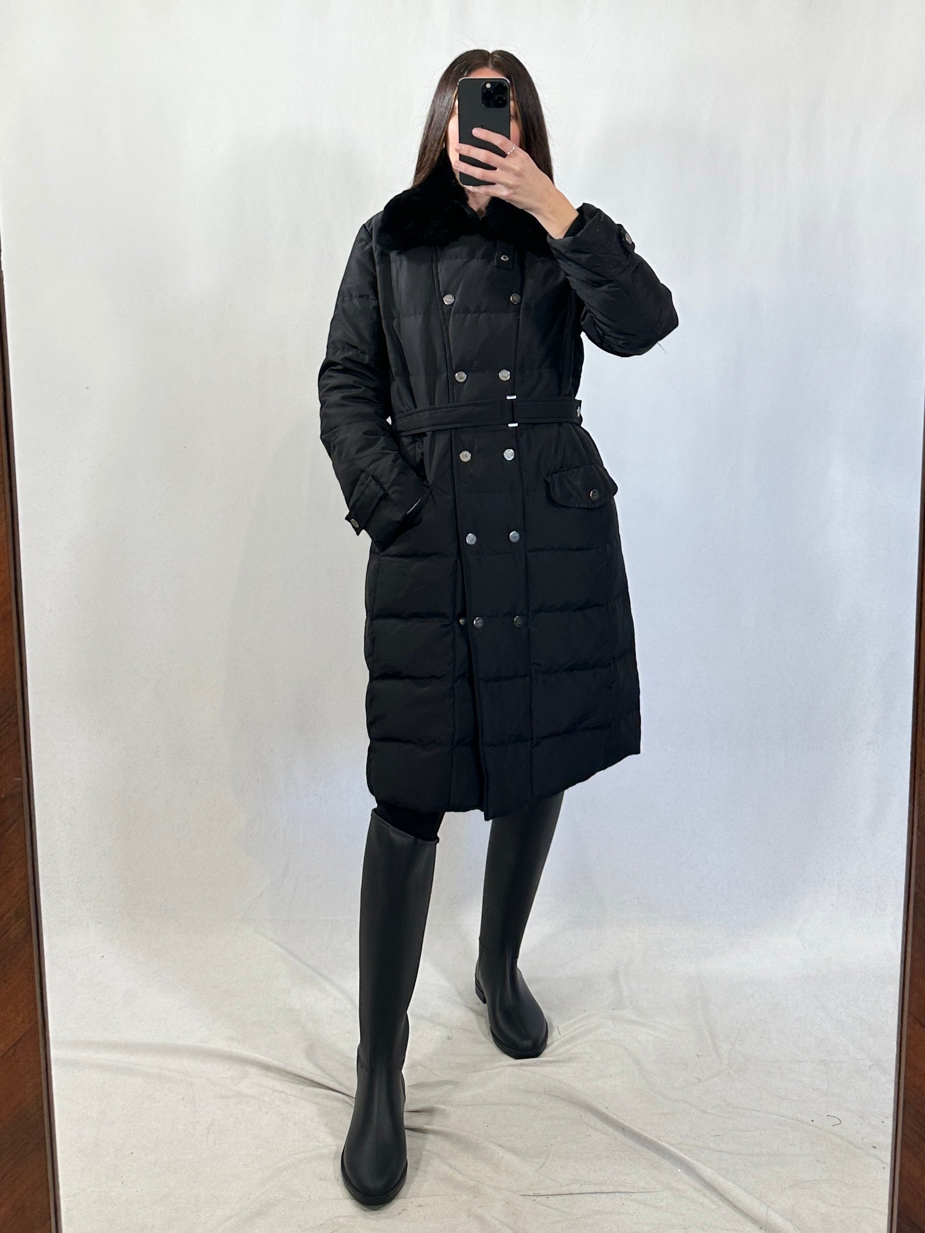 Piumino vintage Max Mara nero tg 42