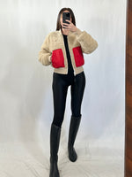 Carica l&#39;immagine nel visualizzatore di Gallery, Giacca bomber vintage Tommy Hilfiger double face tg S
