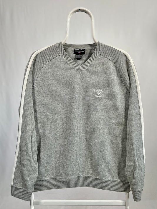 Felpa vintage Ralph Lauren in cotone grigio tg S/M