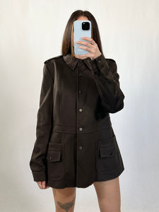 Cappotto vintage Max Mara marrone lana tg M