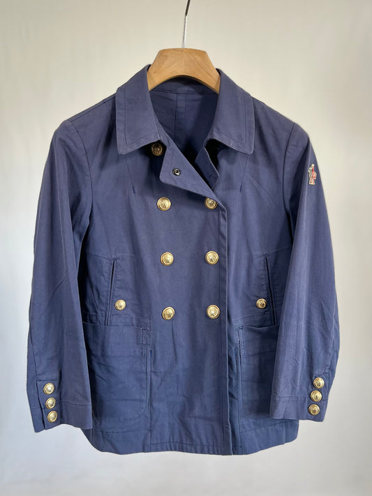 Giacca vintage Moncler blu doppiopetto tg S