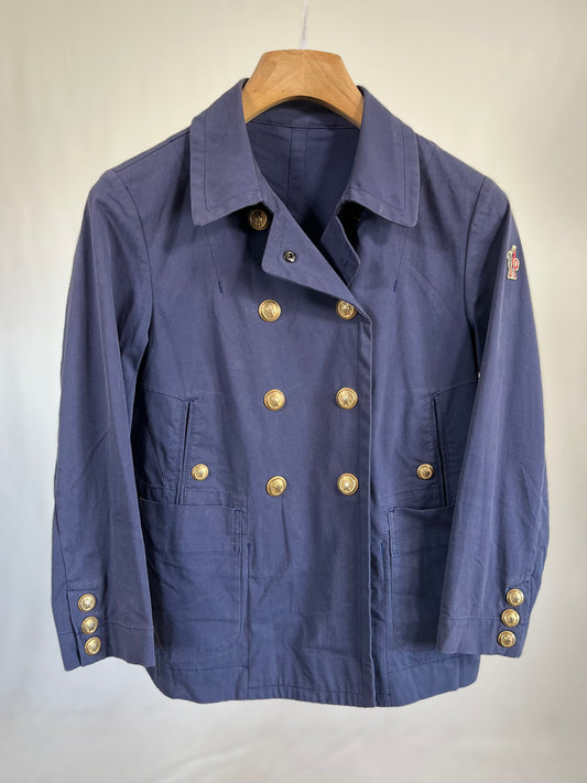 Giacca vintage Moncler blu doppiopetto tg S