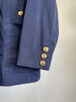 Carica l&#39;immagine nel visualizzatore di Gallery, Giacca vintage Moncler blu doppiopetto tg S
