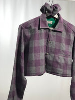 Carica l&#39;immagine nel visualizzatore di Gallery, Camicia vintage cropped in flanella tg S/M
