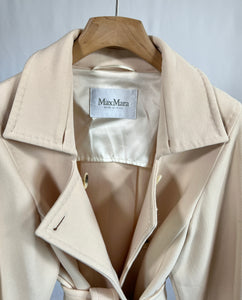 Cappotto vintage Max Mara panna doppiopetto tg 46