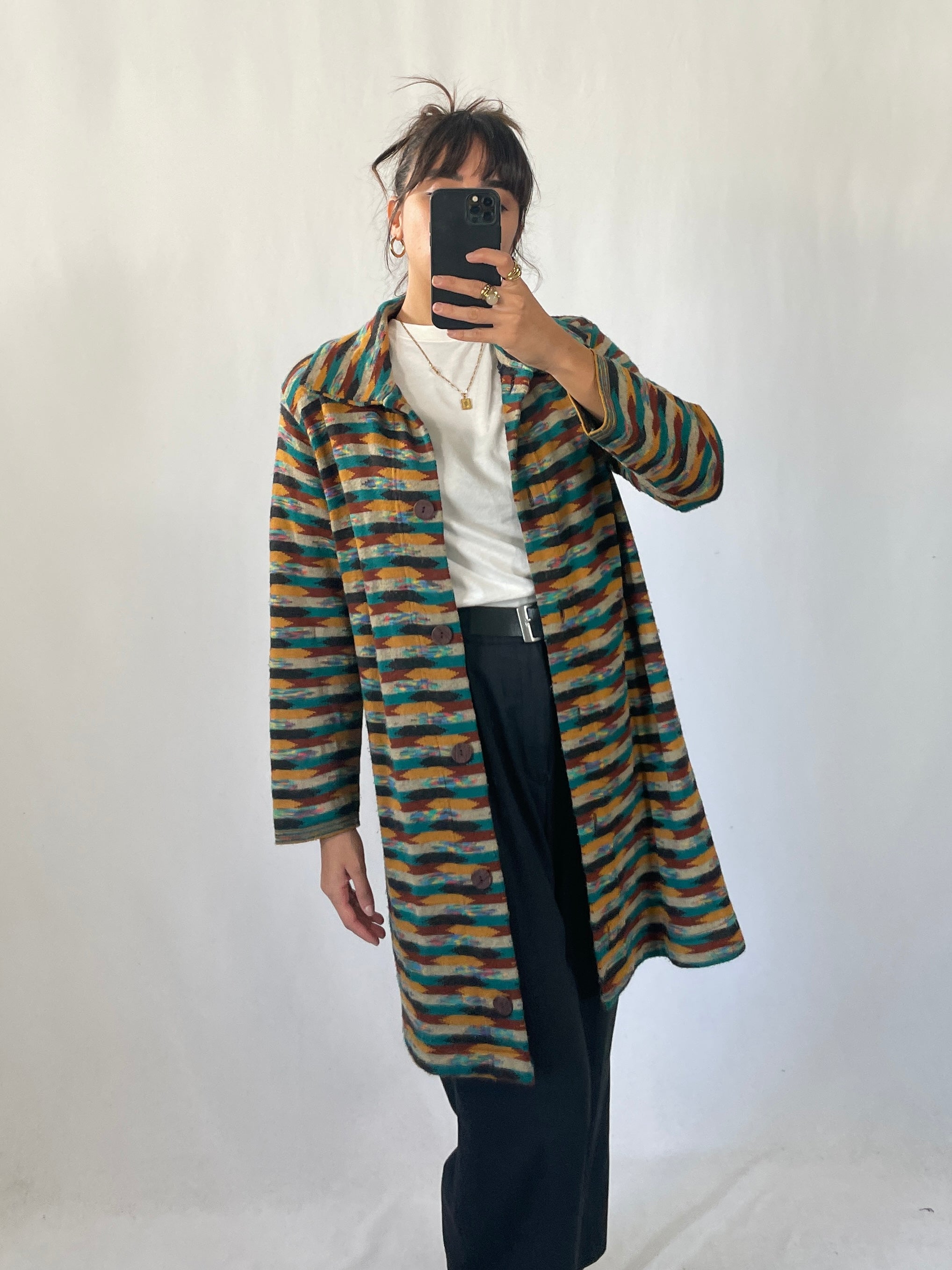 Cardigan lungo vintage Missoni in lana tg 44