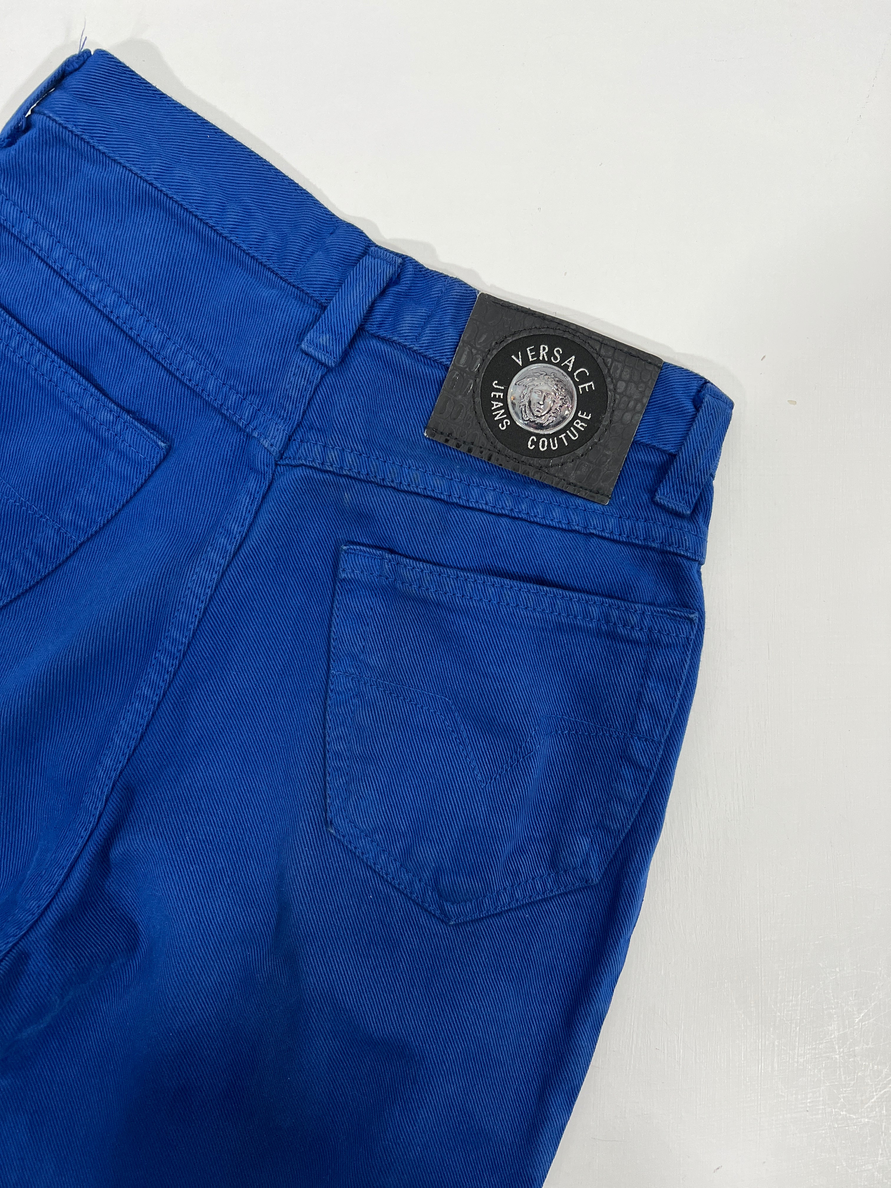 Pantaloni vintage Versace blu tg XS